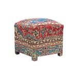 Vintage Tapestry Ottoman