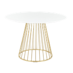 Gold and White Bistro Table