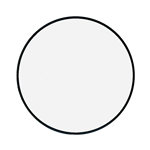 5' Graphic Circle Sign - Black Frame