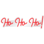 Ho Ho Ho - Red LED Neon