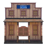 Saloon Building Facade