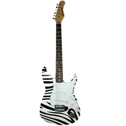 Zebra Striped Guitar