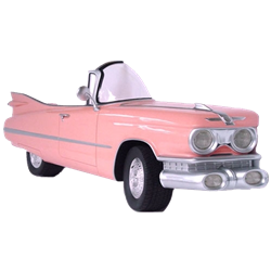 Side of a Pink Cadillac Convertible
