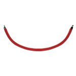 Red Rope with Chrome Ends