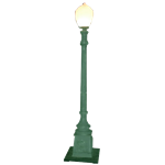 10' Green Lamp Post