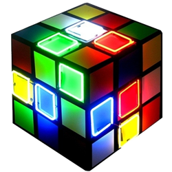 Large Neon Rubik's Cube