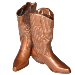 Pair of Bronze Cowboy Boots