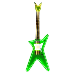 Oversized Green Neon Guitar
