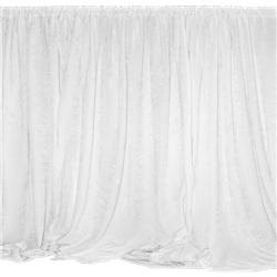 White Sheer Drape Panel 15' Long