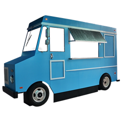 Blue Faux Food Truck