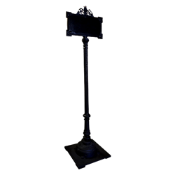 Wrought Iron Sign Holder