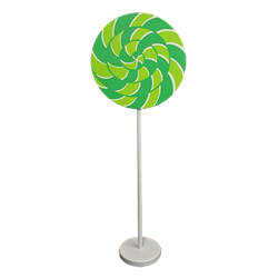 Green and Lime Green Swirl Lollipop Giant Candy