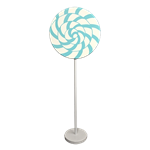 Teal Swirl Lollipop Giant Candy