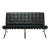 Black Mid-Century Modern Sofa