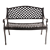Woven Wrought Iron Bench