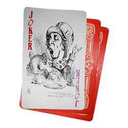 Set of (3) Flying Cards - Mad Hatter
