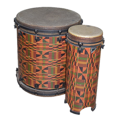 Pair of African Drums