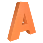 Oversized Letter A