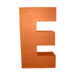 Oversized Letter E