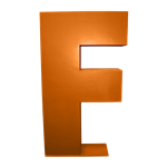 Oversized Letter F