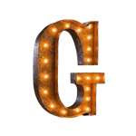 Vintage Marquee Letter - G