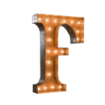 Vintage Marquee Letter - F