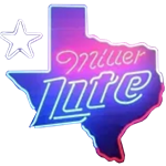 Miller Lite Texas Outline Beer Neon