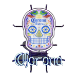 Corona Sugar Skull Been Neon
