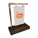Copper Pipe Sign Stand - Small