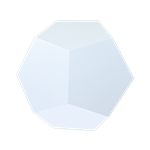 Dodecahedron End Table - White