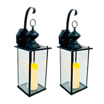 Black Wall Sconce Set of (2)