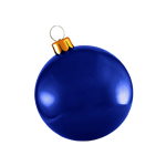 Holly Jolly Oversized Ornament - Dark Blue