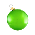 Holly Jolly Oversized Ornament - Classic Green