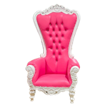 Hot Pink & White Throne
