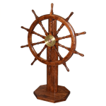 Ships Wheel on Stand