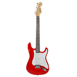 Red and White Guitar