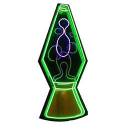 Green Oversized Neon Lava Lamp
