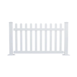 White Fence Panel
