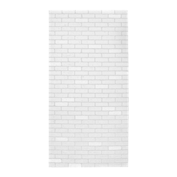 White Faux Brick Wall