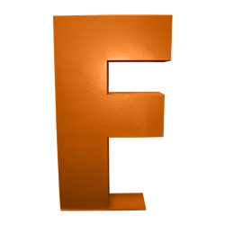 Oversized Letter F