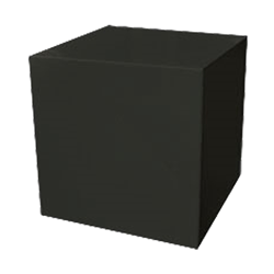 8" Black Acrylic Cube Riser