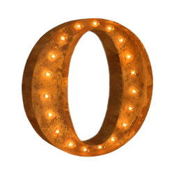 Vintage Marquee Letter - O