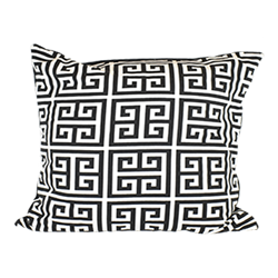Greek Key Monochrome Pillow