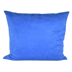 Royal Blue Faux Suede Pillow
