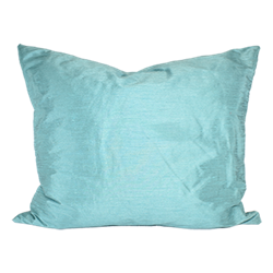 Aqua Dupioni Silk Pillow