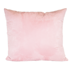 Baby Pink Faux Suede Pillow