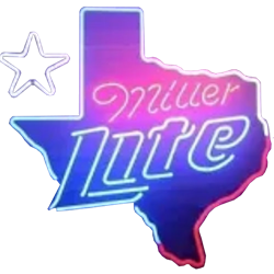 Miller Lite Texas Outline Beer Neon