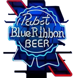 Pabst Blue Ribbon Beer Neon