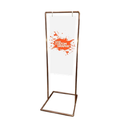 Copper Pipe Sign Stand - Large