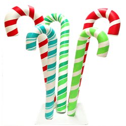 Candy Cane Cluster - Red & Green
